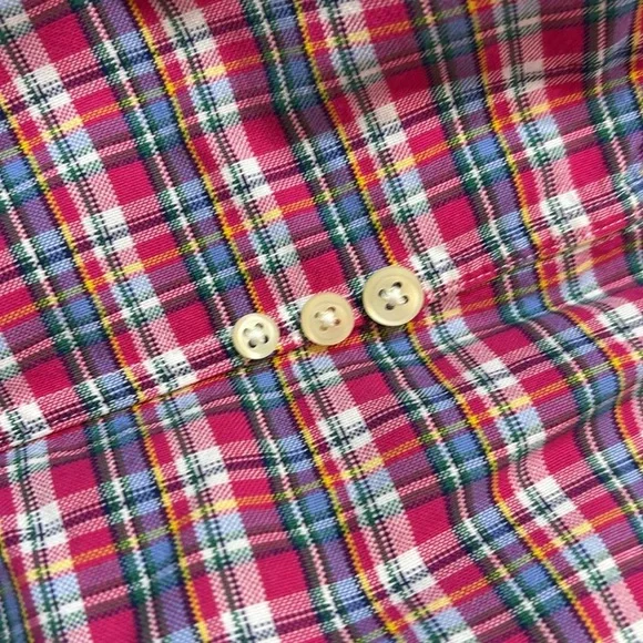 Ralph Lauren Pink Blue Check Classic Button Down Shirt sz 4XLT - Picture 8 of 10